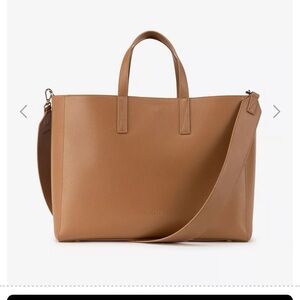 Calpak Haven Laptop Tote Bag in Toffee